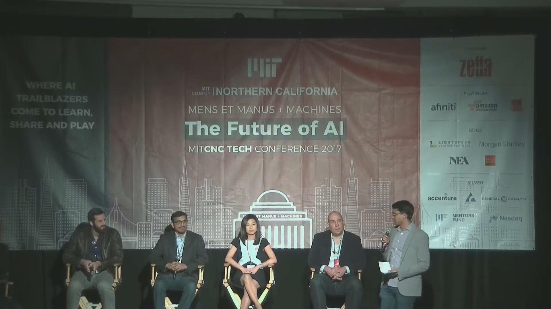 Founder's Journey panel at MITCNC Applied AI Conference